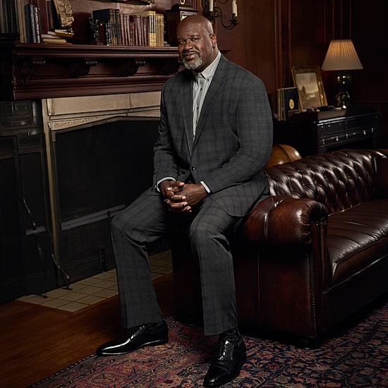Shaquille O'Neal XLG™ Mens Big and Tall Stretch Fabric Regular Fit Plaid Suit Jacket