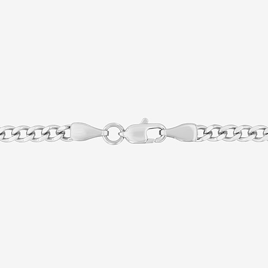 (H-I / I2-I3) Mens 1/8 CT. T.W. Natural White Diamond Stainless Steel Cross 24 Inch Pendant Necklace