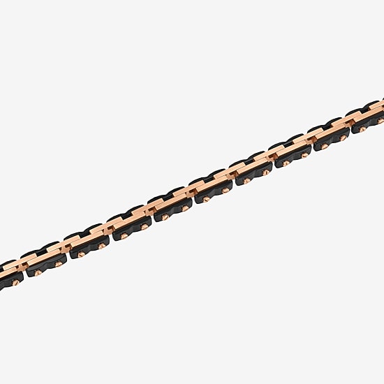 Mens Stainless Steel Solid 8 1/2 Inch Link Bracelet