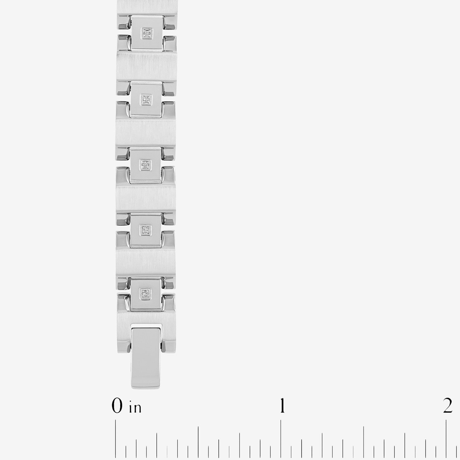 H-I / I2-I3) Mens Stainless Steel Solid 8 / Inch Link Bracelet
