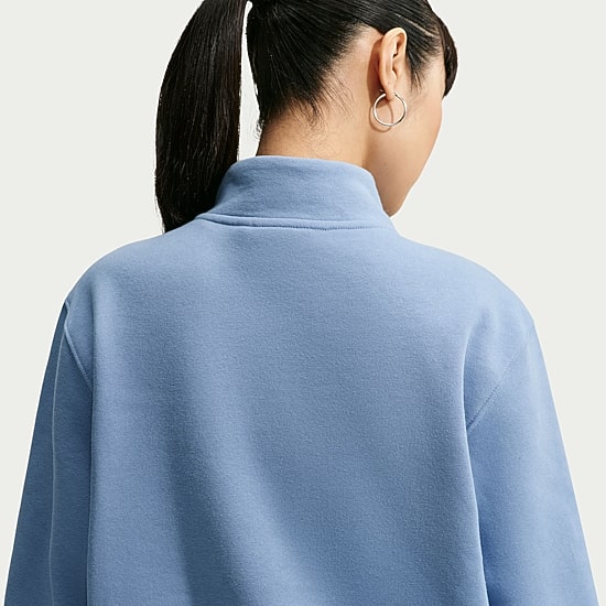 Nike Womens High Neck Long Sleeve Active Quarter-Zip Pullover
