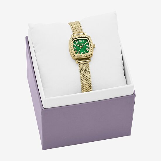 Geneva Geneva Ladies Womens Gold Tone Stainless Steel Bracelet Watch Fmdjm323