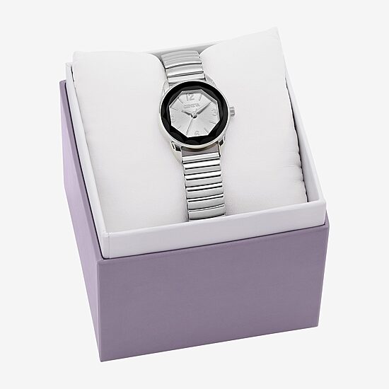 Geneva Geneva Ladies Womens Silver Tone Stainless Steel Expansion Watch Fmdjm322