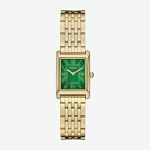 Geneva Ladies Womens Gold Tone Bracelet Watch Fmdjm328 In Yellow