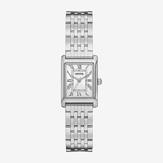 Geneva Geneva Ladies Womens Silver Tone Bracelet Watch Fmdjm329