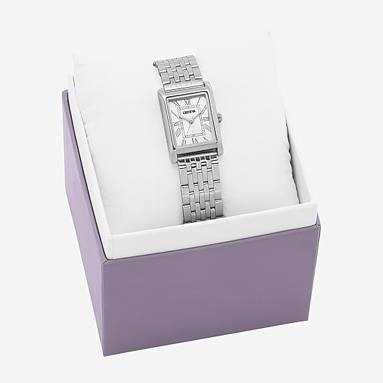 Geneva Geneva Ladies Womens Silver Tone Bracelet Watch Fmdjm329
