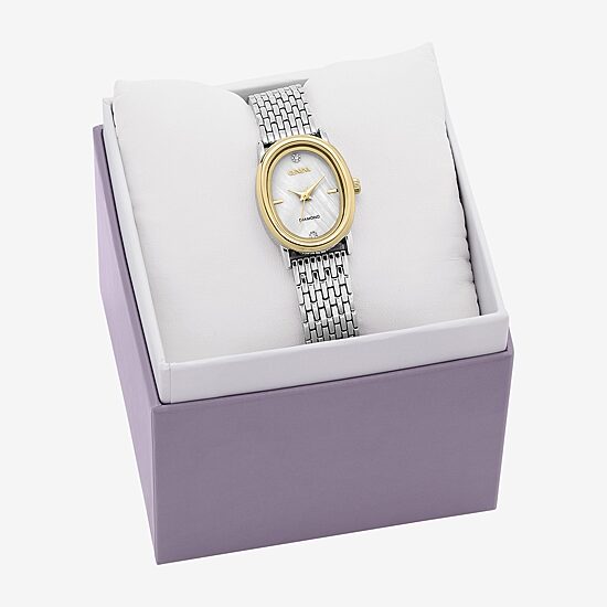 Geneva Geneva Ladies Womens Crystal Accent Silver Tone Bracelet Watch Fmdjm326