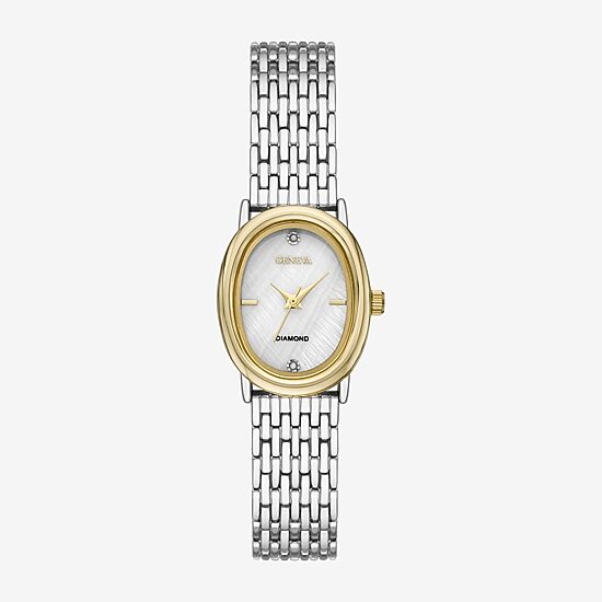 Geneva Geneva Ladies Womens Crystal Accent Silver Tone Bracelet Watch Fmdjm326
