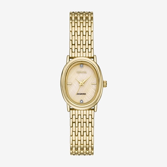 Geneva Geneva Ladies Womens Crystal Accent Gold Tone Bracelet Watch Fmdjm327