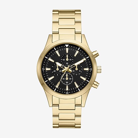 Opp Mens Gold Tone Bracelet Watch Fmdjo364
