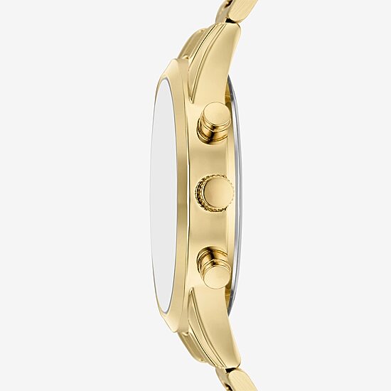 Opp Mens Gold Tone Bracelet Watch Fmdjo364
