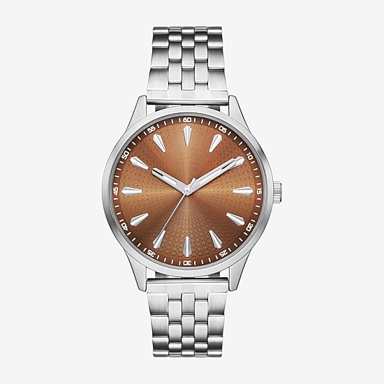 Opp Mens Silver Tone Bracelet Watch Fmdjo368
