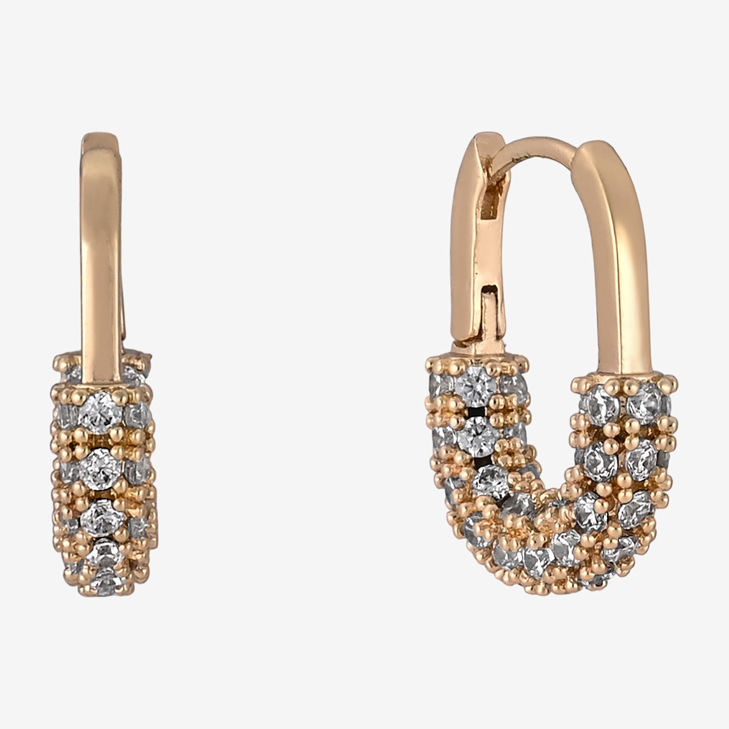 Bijoux Bar Womens 18.6mm Hoop Earrings