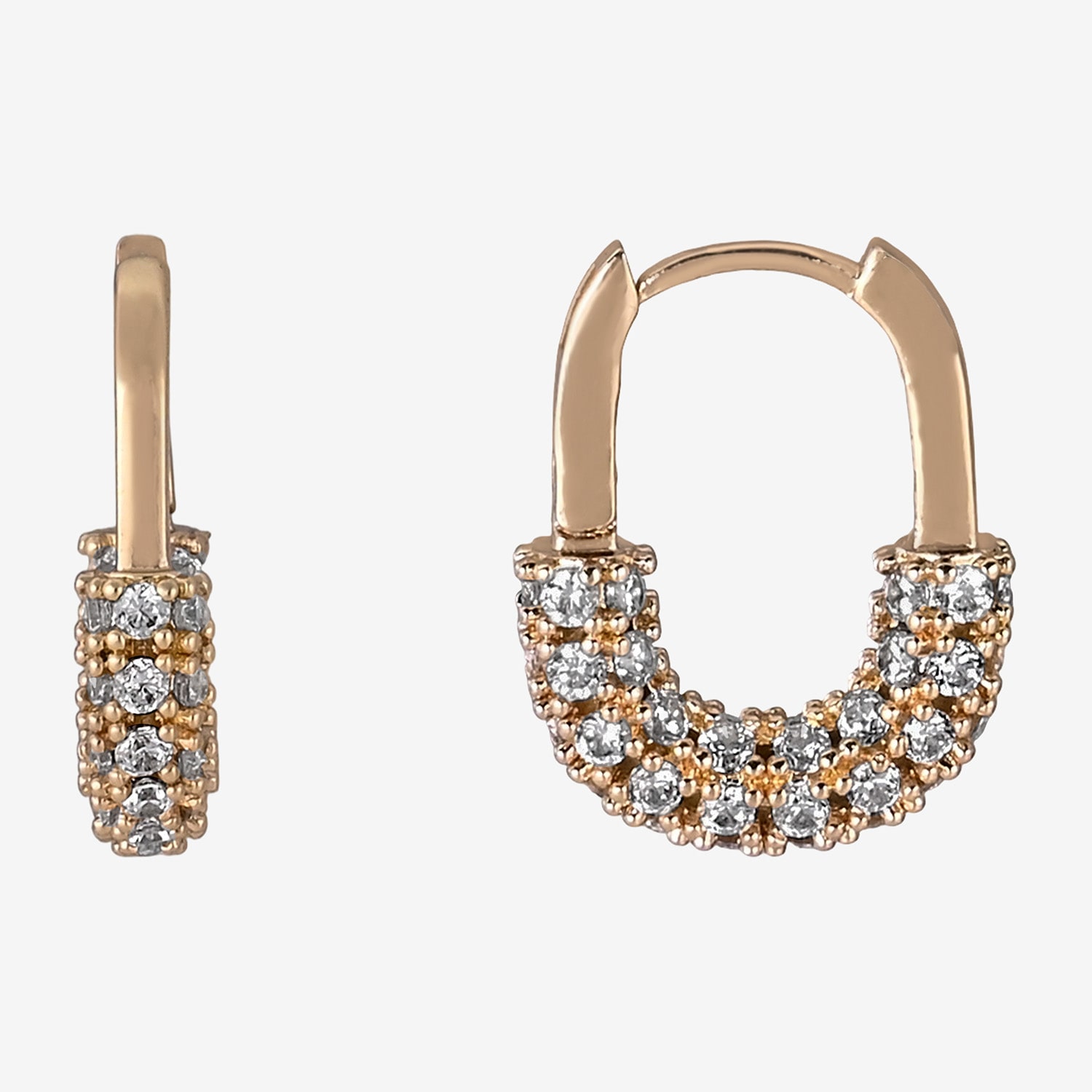 Bijoux Bar Womens 18.6mm Hoop Earrings