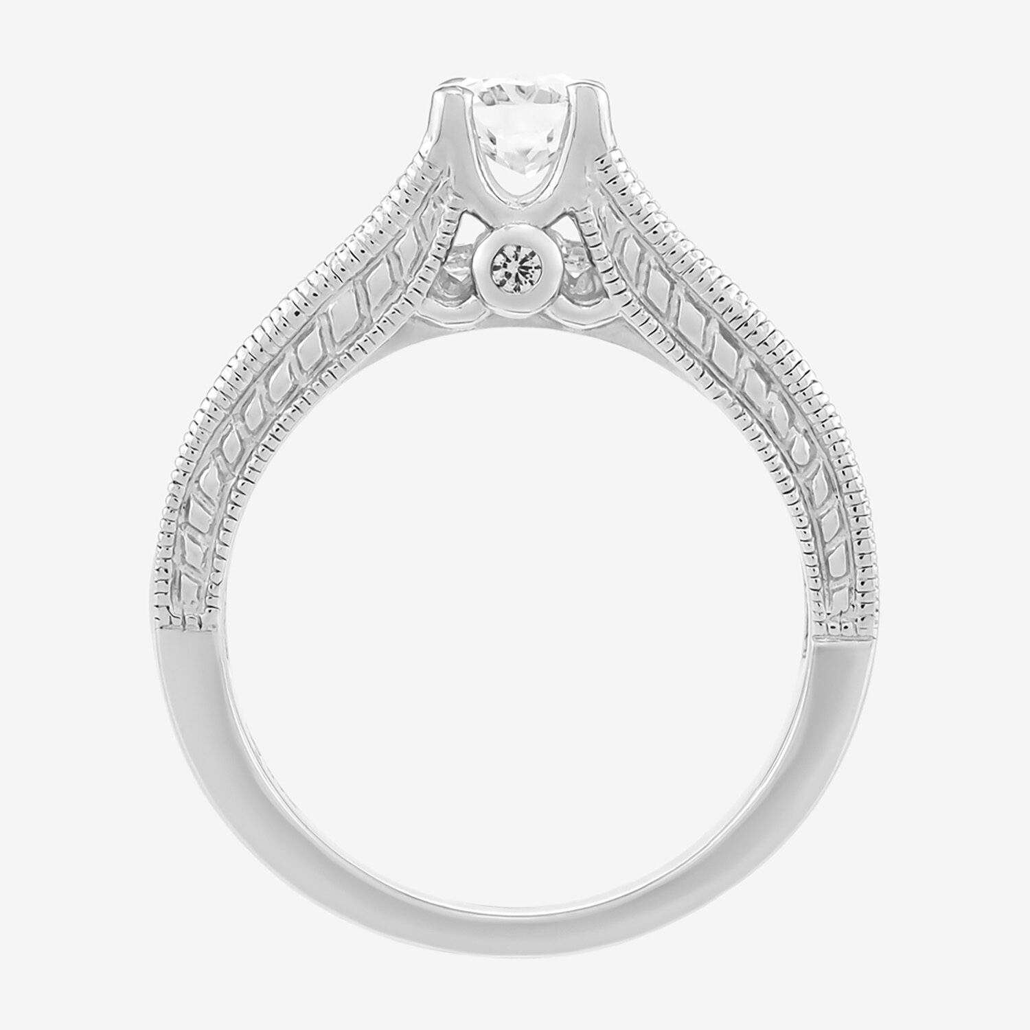 Limited Quantities! Womens Lab Created White Sapphire Sterling Silver Oval Cocktail Ring
