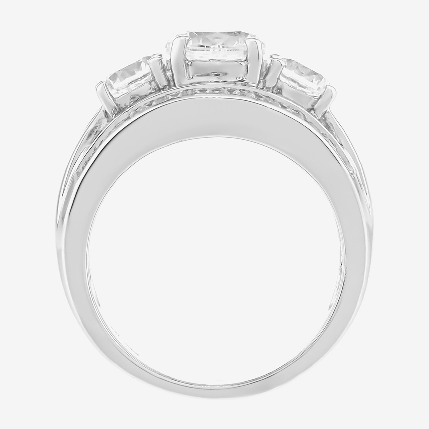 Limited Quantities! Womens Lab Created White Sapphire Sterling Silver Cocktail Ring