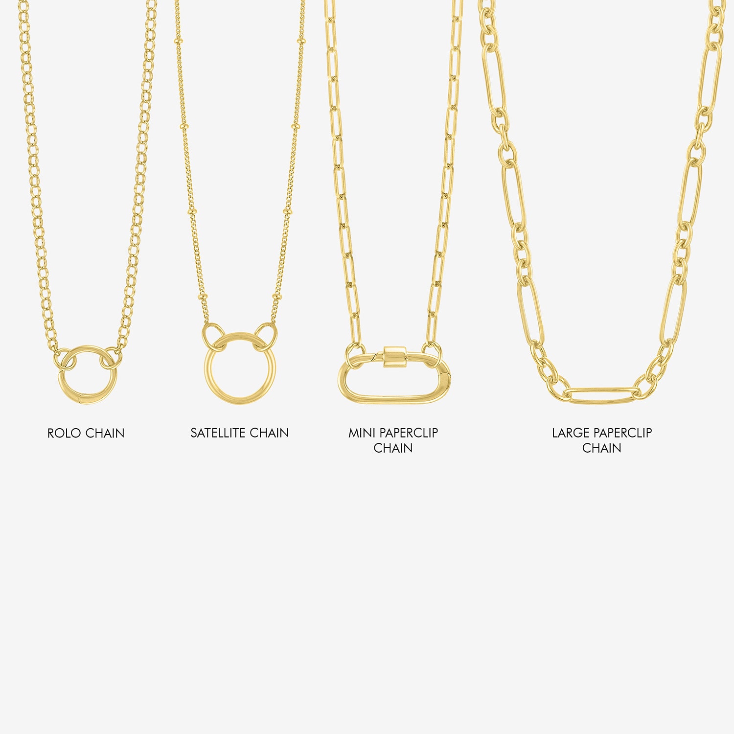 Charmed by Diamond Addiction Womens 14K Gold Over Silver Inch Chain Necklace