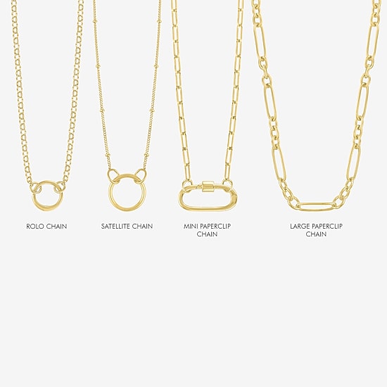 Charmed by Diamond Addiction Womens 14K Gold Over Silver 18 Inch Chain Necklace