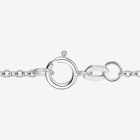 Womens Lab Created Blue Sapphire Sterling Silver 18 Inch Pendant Necklace