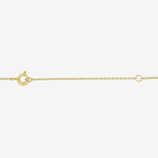 Womens Lab Created White Opal 14K Gold Over Brass Butterfly 16 Inch Pendant Necklace