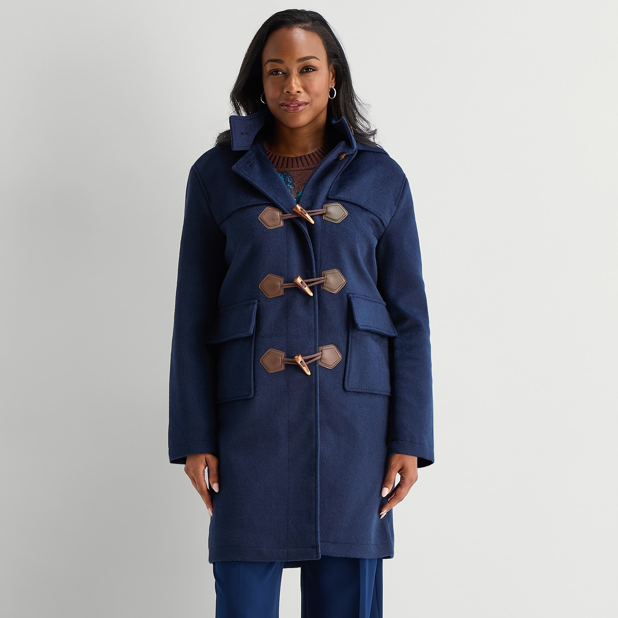 Liz Claiborne Womens Hooded Coat