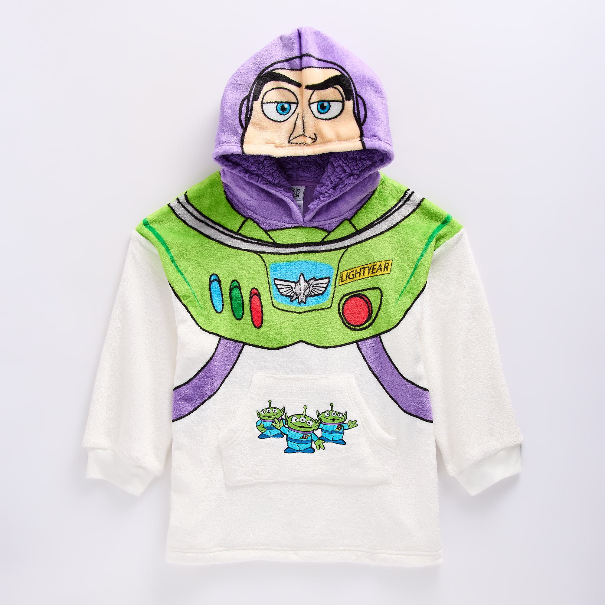 Disney Collection Girls Long Sleeve Buzz Lightyear Fleece Hoodie