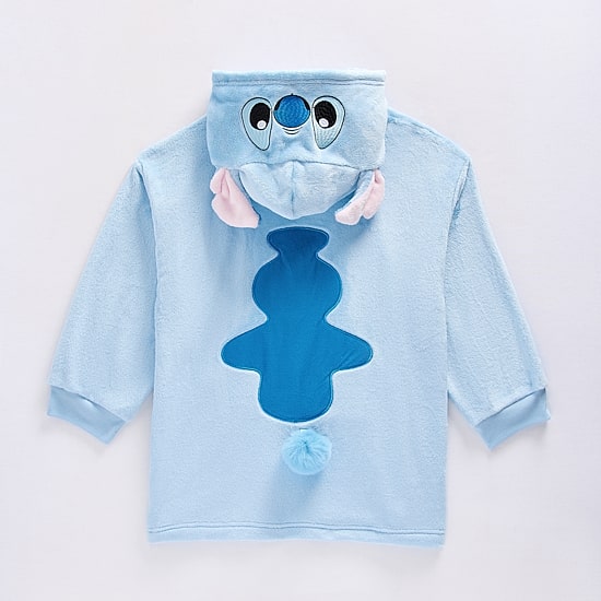 Disney Collection Little & Big Kid Girls Long Sleeve Embroidered Stitch Fleece Hoodie