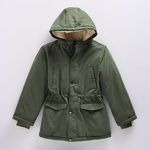 Thereabouts Little & Big Kid Boys Hooded Water Resistant Easy-on + Easy-off Heavyweight Parka In Green
