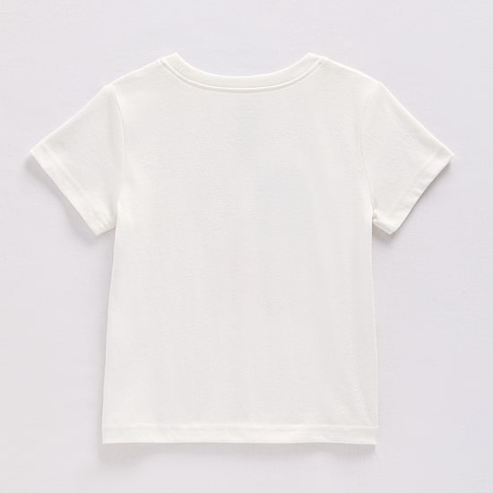 Okie Dokie Toddler & Little Girls Round Neck Long Sleeve Relaxed Fit Graphic T-Shirt