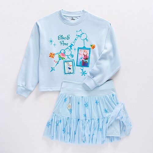 Disney Collection Little & Big Kid Girls 2-pc. Frozen Skort Set, 9/10, Blue
