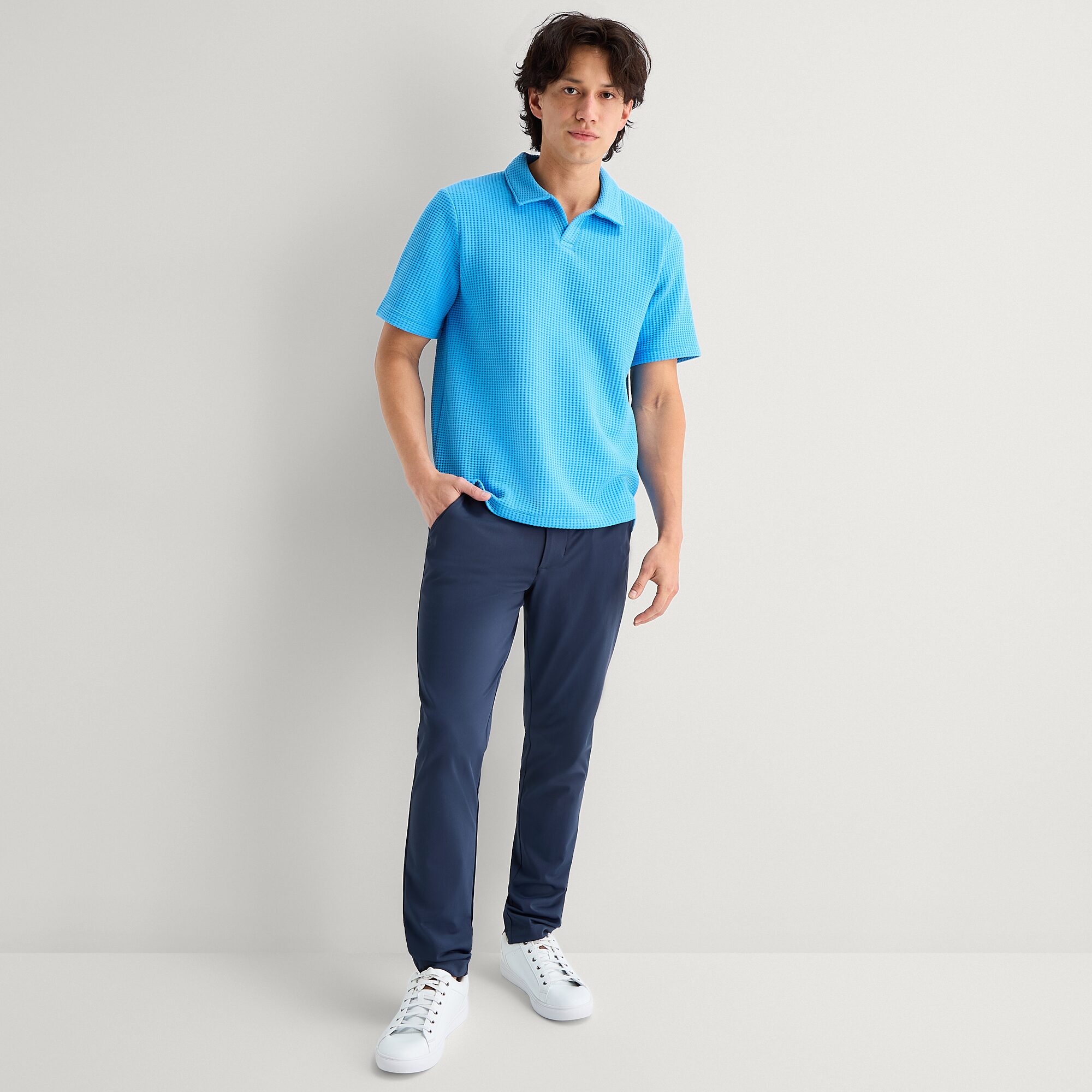 Stylus Mens Modern Fit Short Sleeve Polo Shirt