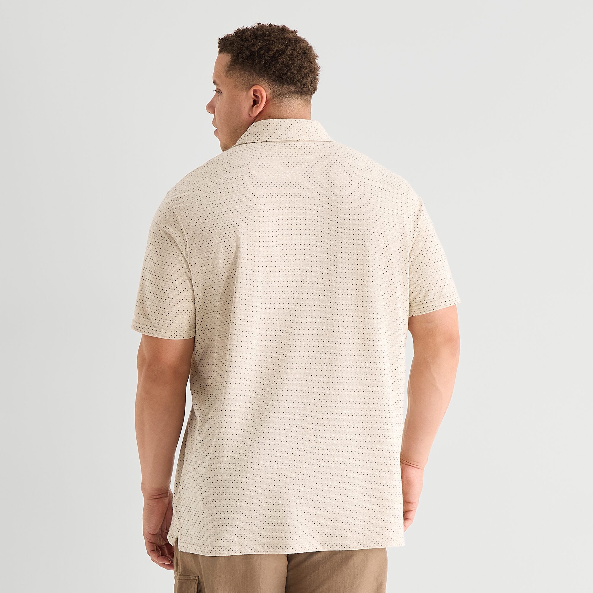 mutual weave Big and Tall Mens Regular Fit Short Sleeve Polo Shirt