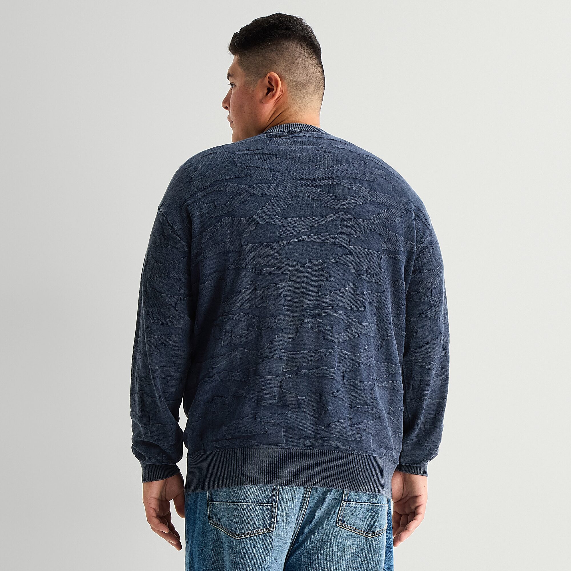 Arizona Big and Tall Mens Crew Neck Long Sleeve Pullover Sweater