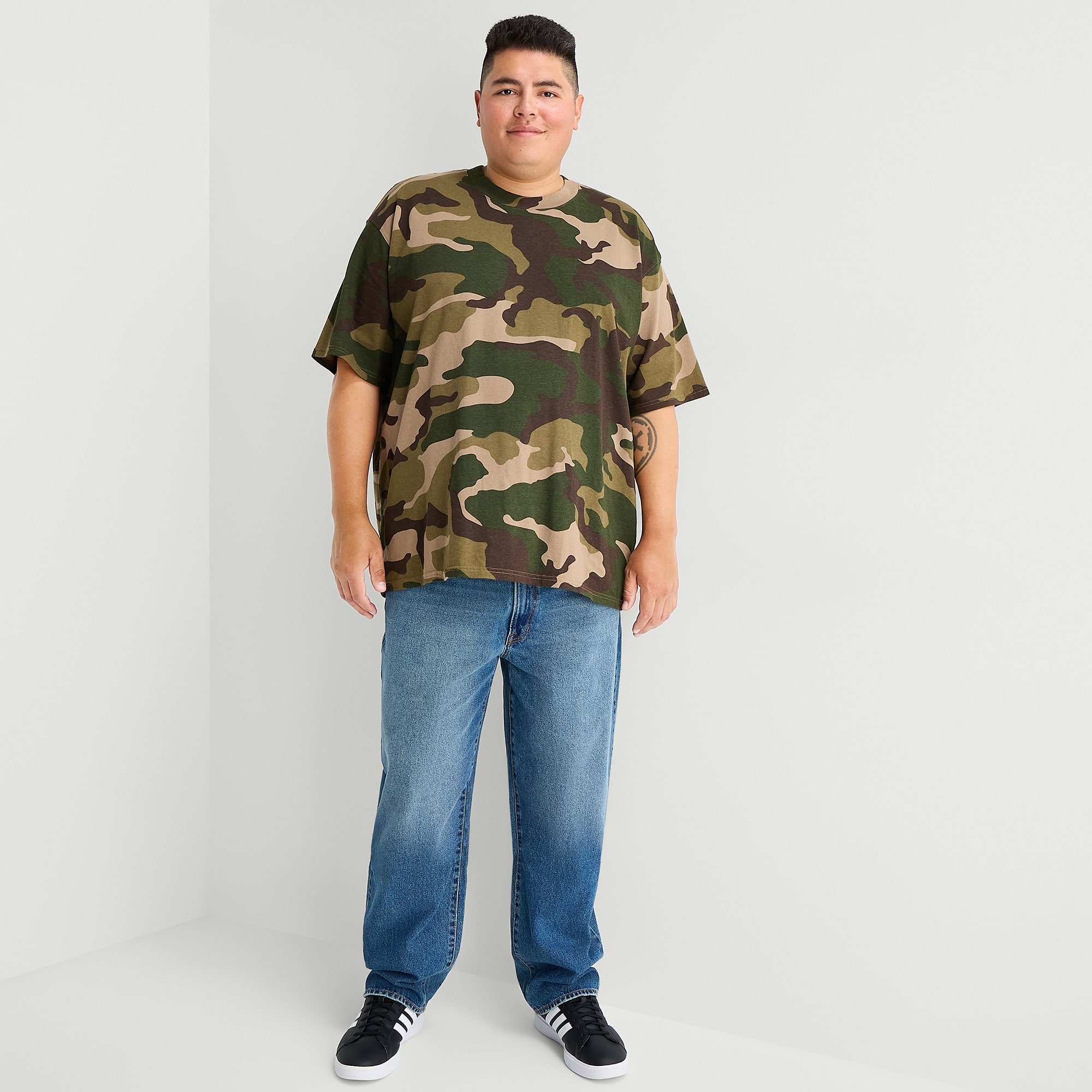 Arizona Mens Crew Neck Short Sleeve Big and Tall T-Shirt