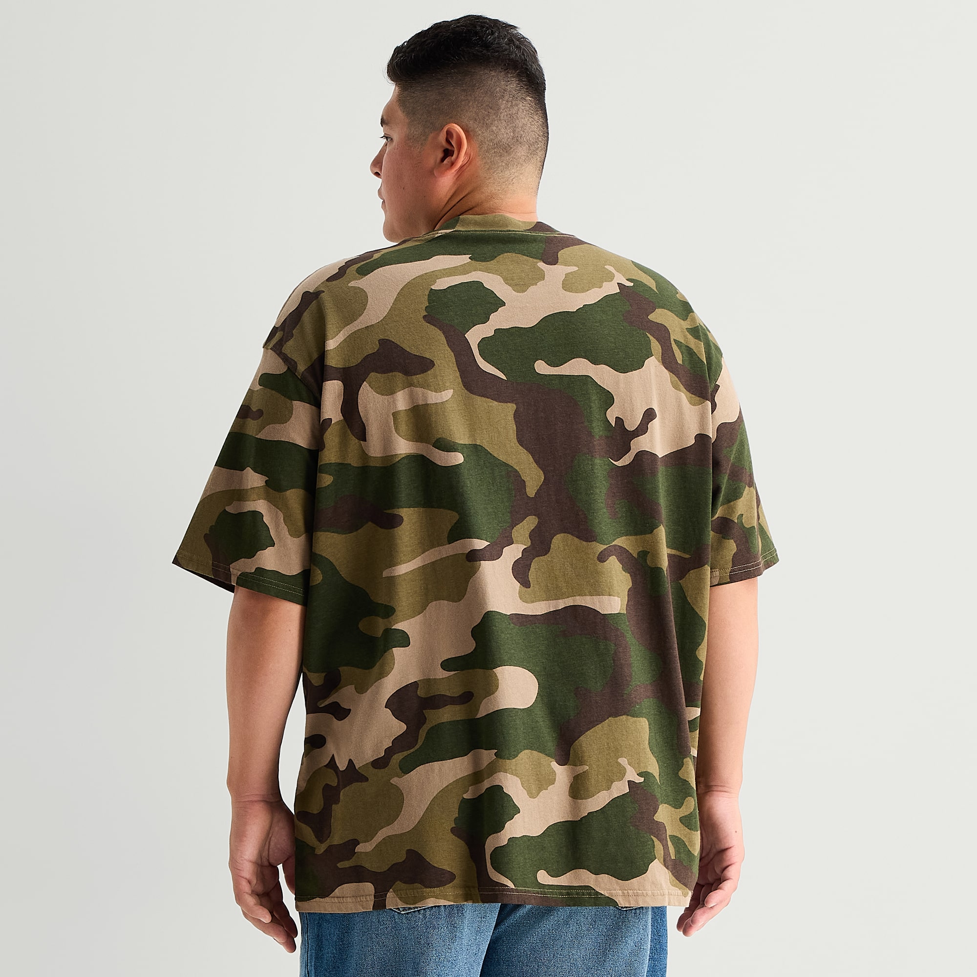 Arizona Mens Crew Neck Short Sleeve Big and Tall T-Shirt