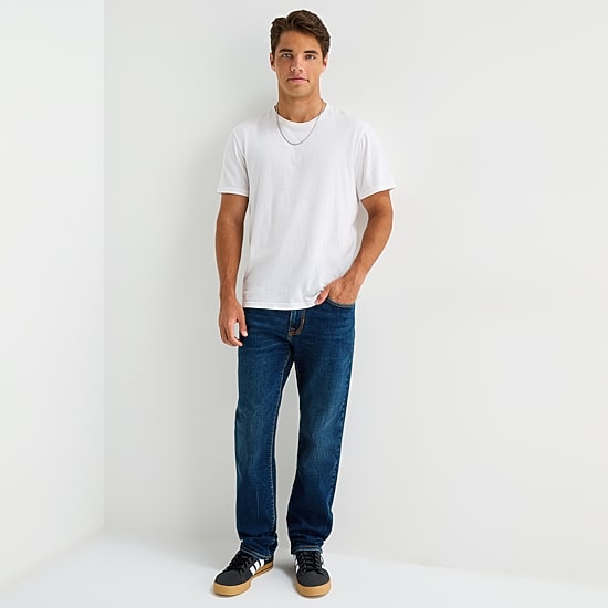 Arizona Mens Tapered Leg Athletic Fit Jean