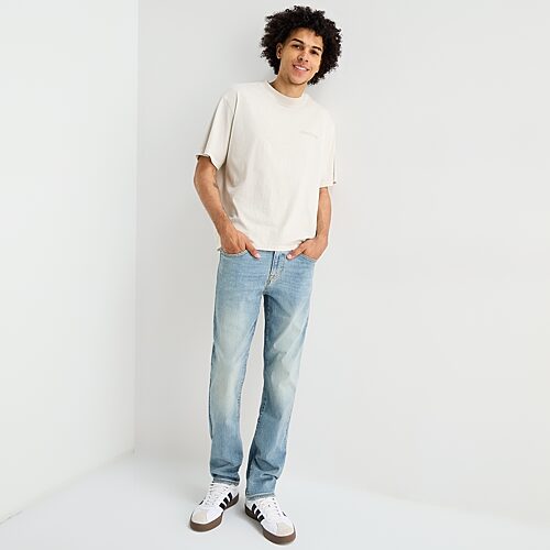 Arizona Mens Straight Leg Jean, 42 30, Blue