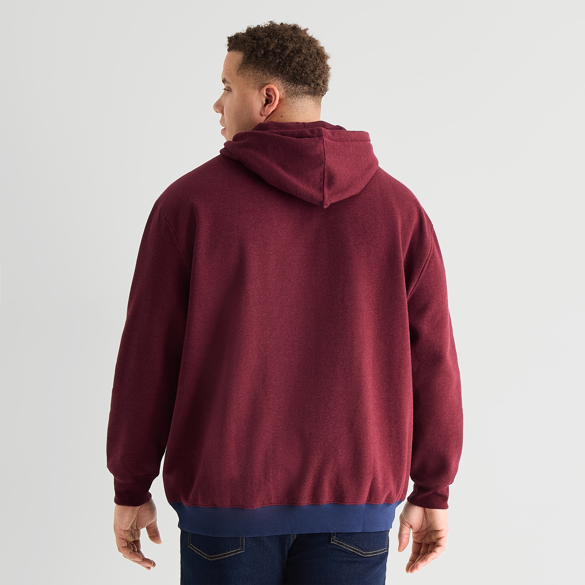 U.S. Polo Assn. Fleece Mens Long Sleeve Embroidered Big and Tall Hoodie