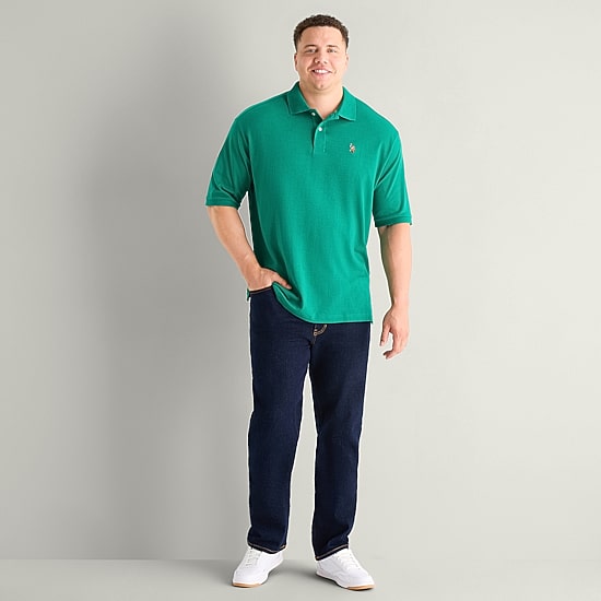 U.S. Polo Assn. Interlock Big and Tall Mens Regular Fit Short Sleeve Polo Shirt