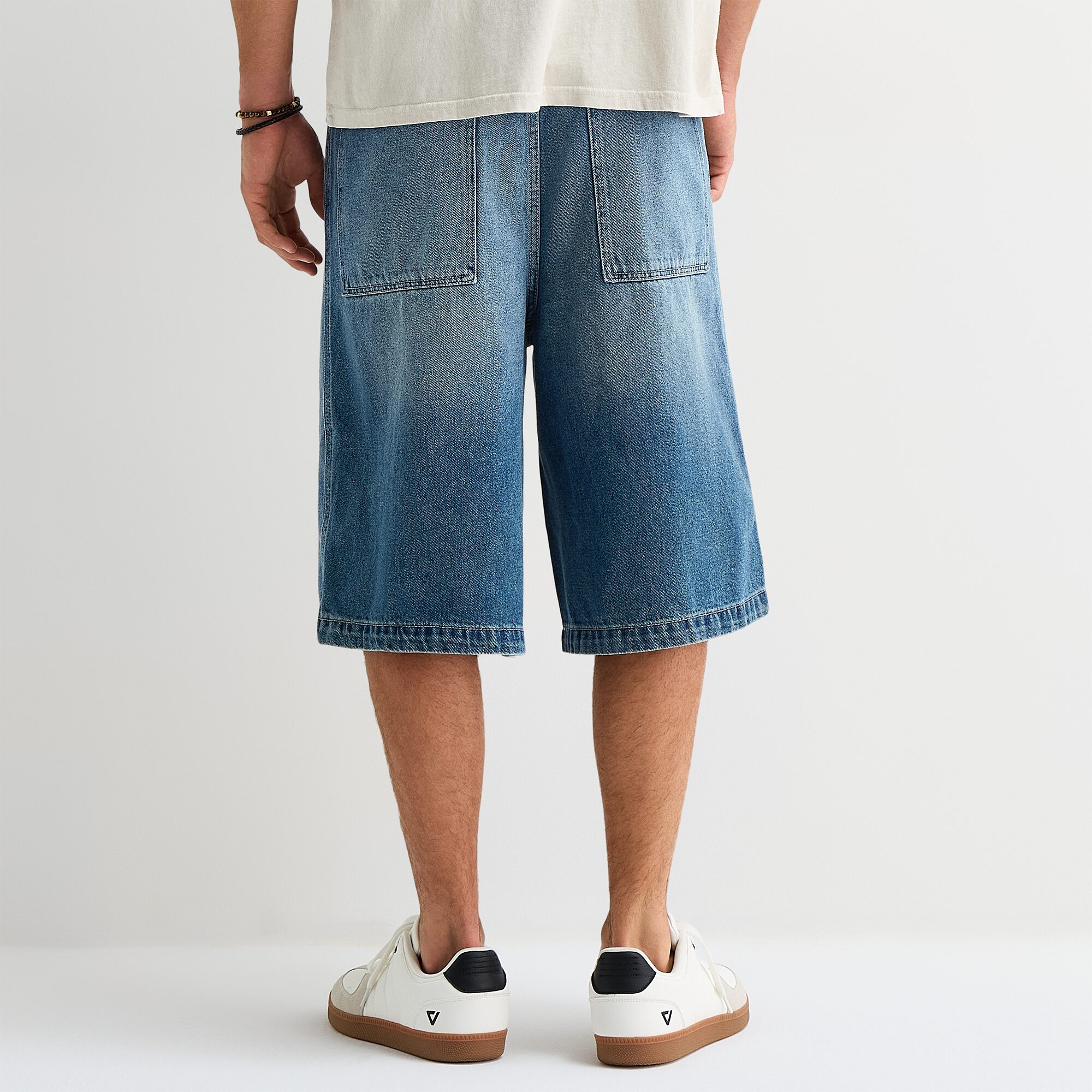 Arizona Mens Baggy Skater Fit 16" Denim Short