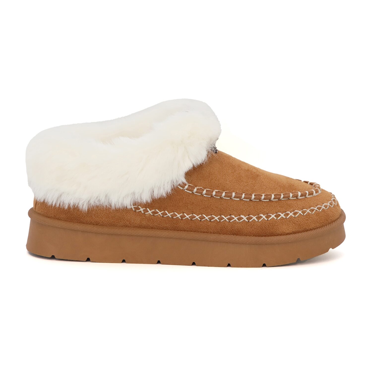 Yoki Pembroke Womens Round Closed Toe Slip-On Shoe