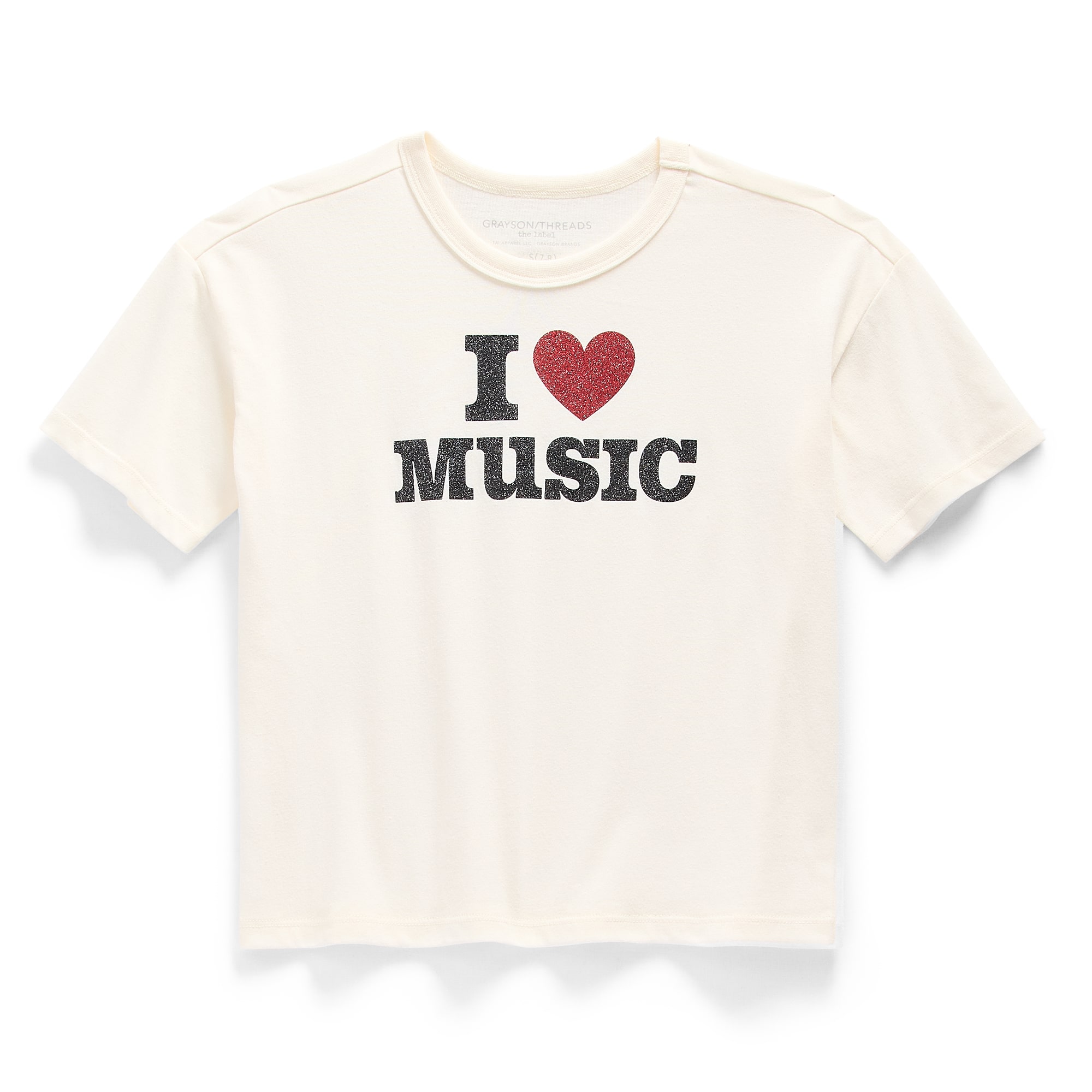 Jingle Ball Little & Big Kid Girls Crew Neck Short Sleeve Regular Fit Graphic T-Shirt