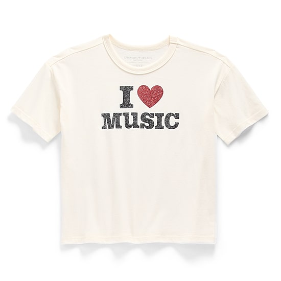 Jingle Ball Little & Big Kid Girls Crew Neck Short Sleeve Regular Fit Graphic T-Shirt
