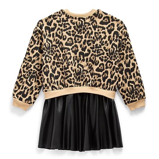 Jingle Ball Girls Long Sleeve Fit + Flare Dress