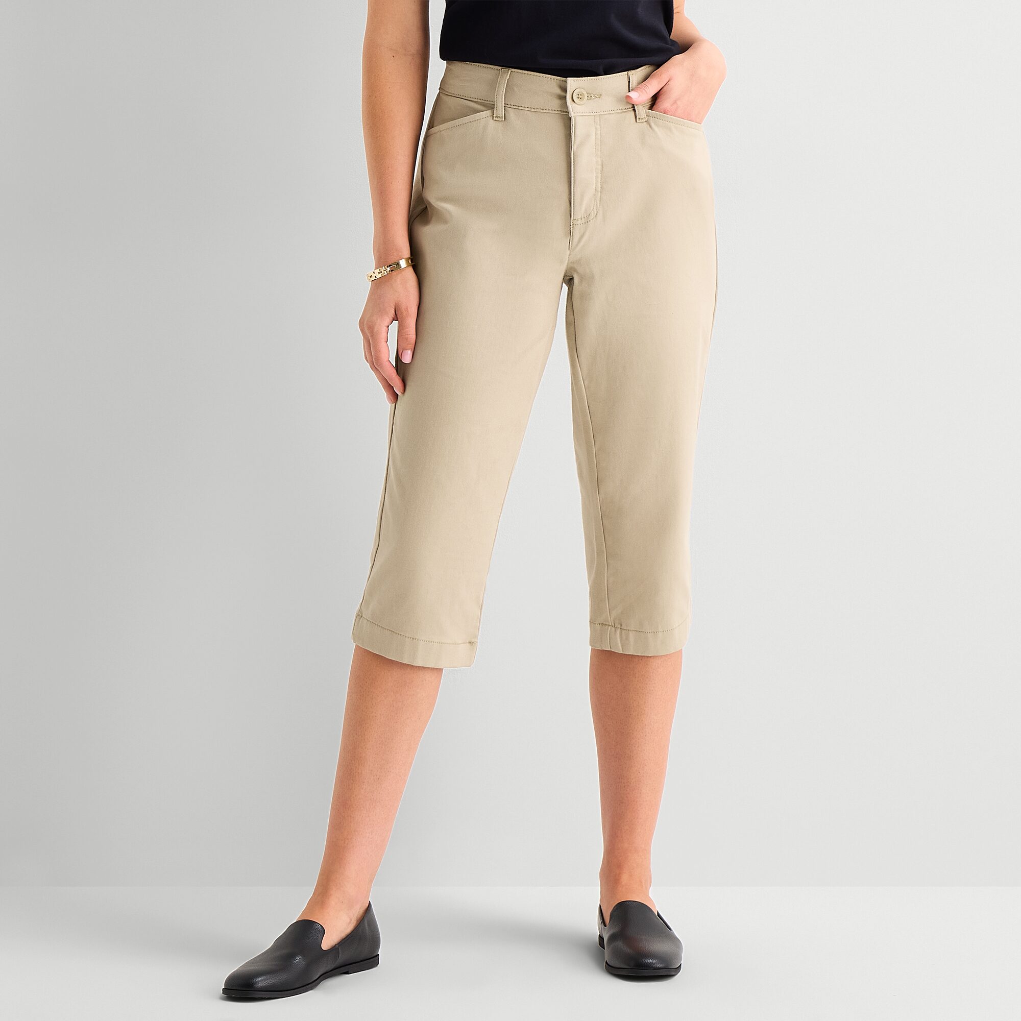 St. John's Bay Womens Straight Capri Pant