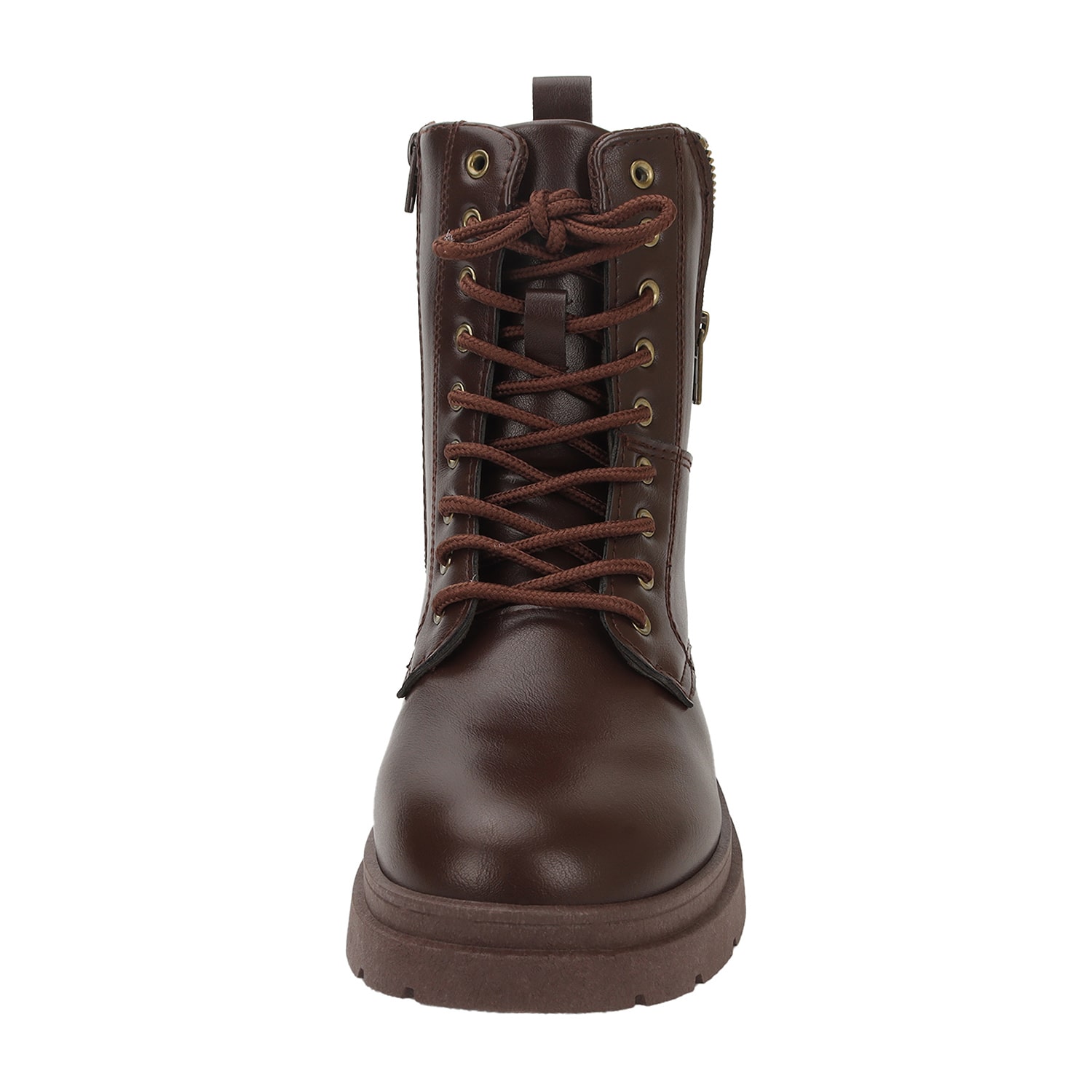 Yoki Womens Trenton-05 Flat Heel Combat Boots