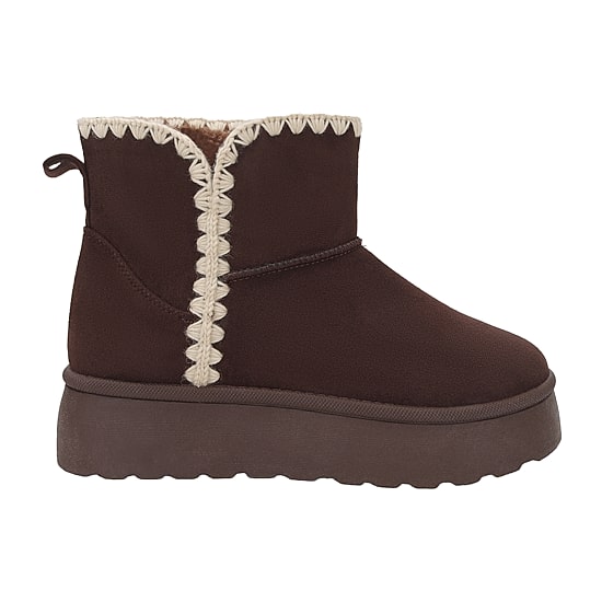 Yoki Womens Owen-72 Flat Heel Booties