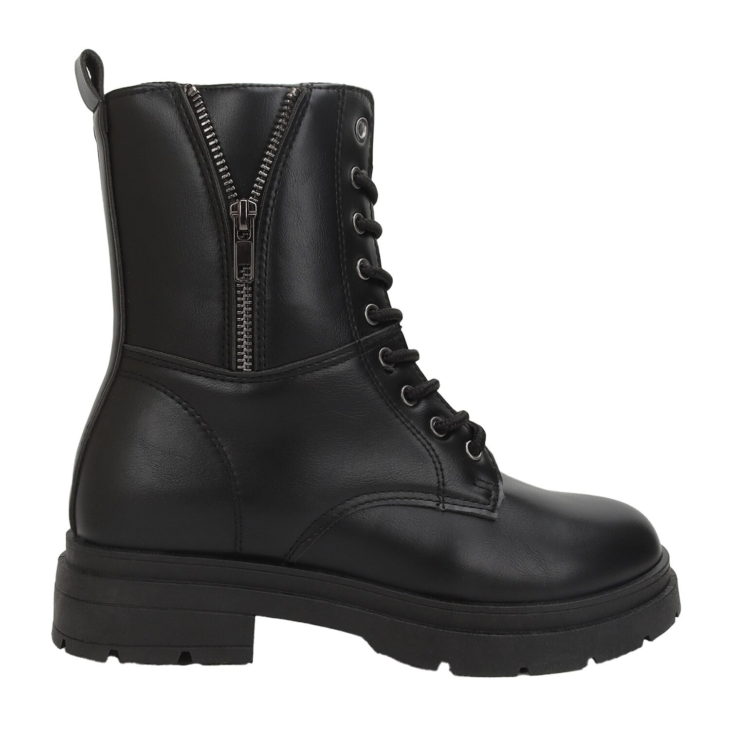 Yoki Womens Trenton-05 Flat Heel Combat Boots