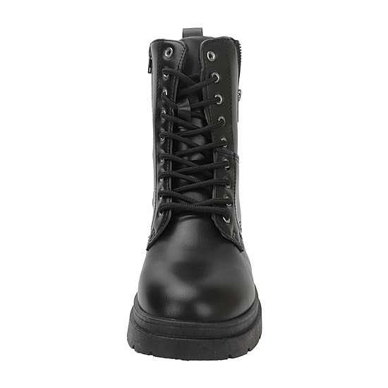 Yoki Womens Trenton-05 Flat Heel Combat Boots
