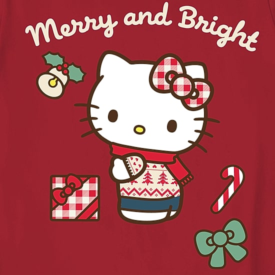 Little & Big Kid Girls Crew Neck Short Sleeve Regular Fit Hello Kitty Graphic T-Shirt